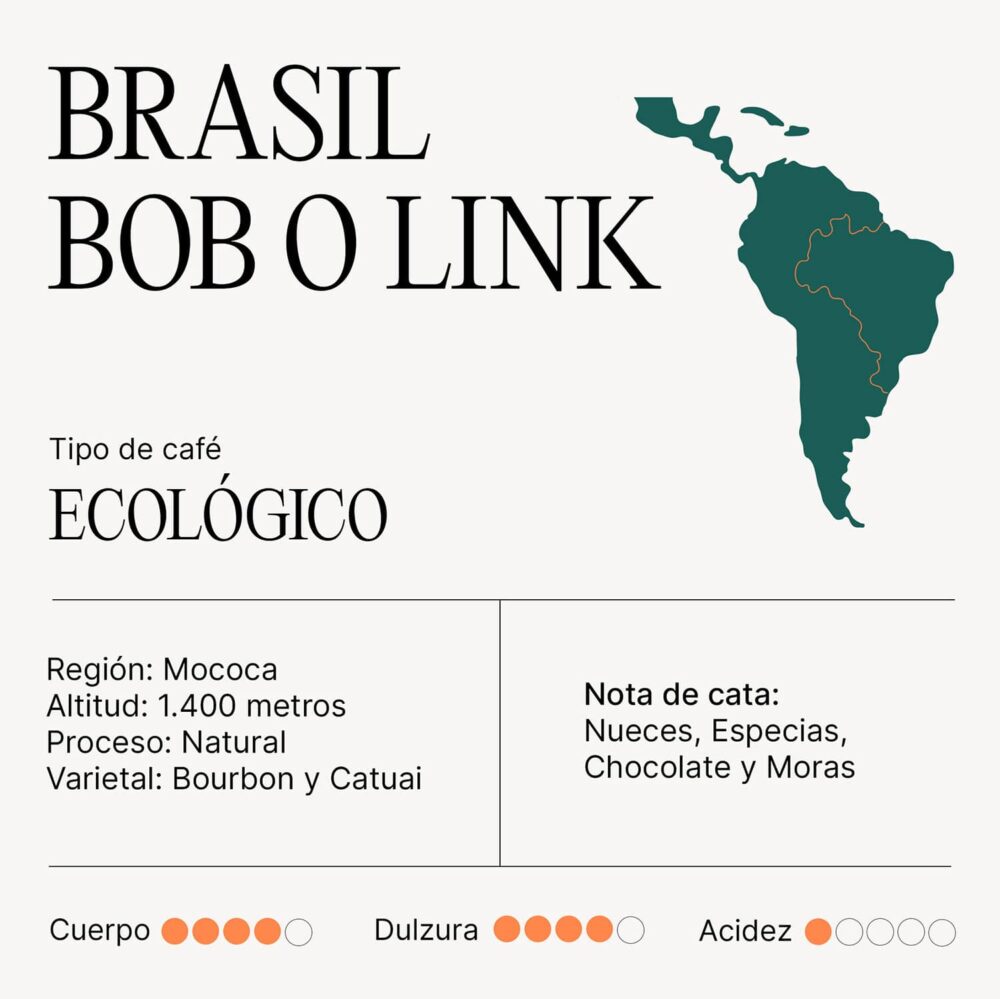 Café BRASIL BOB O LINK Ecológico