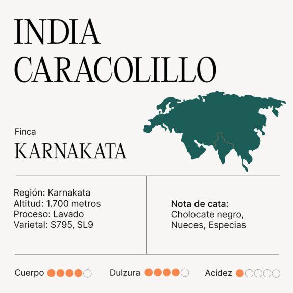 Café INDIA CARACOLILLO Finca Karnataka