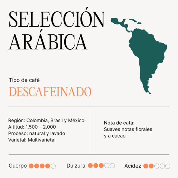 Café SELECCIÓN ARÁBICA Descafeinado